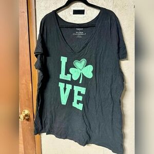 Torrid Black Top with White Label